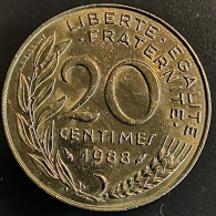 Monnaie France - 1988 - 20 Centimes Marianne Cupro-aluminium - 20 Centimes
