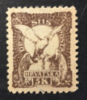 1919 - Croatia Croazia -  Kingdom Of Serbia Croats And Slovenes -  Falcon As A Symbol Of Freedom - Unused Stamps