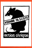 29820 / ⭐ ◉ Slogan MAI 1968 VERMINE FASCISTE ACTION CIVIQUE Série Affiches 80345-16 RE-EDITION ALPHA ZOULOU TOULOUSE - Betogingen