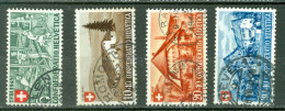 Suisse    Yvert  419/422   Ob TB  - Oblitérés