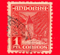 ANDORRA Sp. - Usato - 1948 - Paesaggi - Santuario Vicino Alla Cappella Meritxell - 1 - Used Stamps