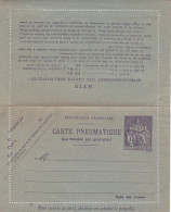 CARTE PNEUMATIQUE CHAPLAIN NEUF YVERT 2600 CLPP 75 CENTIMES - Pneumatische Post