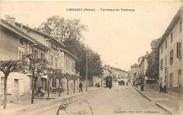 69 - Limonest - Terminus Du Tramway - Animée - CPA - Voir Scans Recto-Verso - Limonest