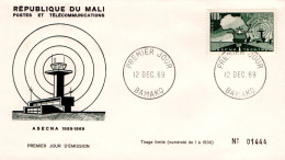 MALI FDC 1969 10 ANS ASECNA - Malí (1959-...)