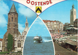 BELGIQUE - Oostende - Multivues De La Ville - Colorisé  - Carte Postale - Oostende