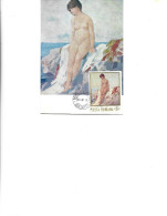 Romania -  Maximum Postcard 1971 -    Painting By Nicolae Grigorescu "Nude" - Maximum Cards & Covers