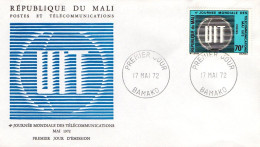 MALI FDC 1972 JOURNEE U I T - Malí (1959-...)