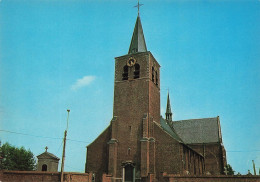 BELGIQUE - Oud Turnhout - Vue Générale De L'église St Bavo - Colorisé  - Carte Postale - Autres & Non Classés