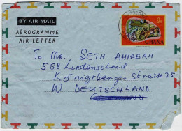 Ghana Aérogr Obl Yv:1 Ghana Aérogramme Air Letter (cachet Rond) - Ghana (1957-...)