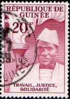 Guinée (Rep) Poste Obl Yv:  14 Mi:14 Président Sékou Touré & Torche (Beau Cachet Rond) - Guinée (1958-...)