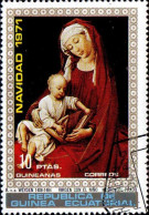 Guinée Equatoriale Poste Obl Yv: 16E Mi: Weyden Navidad Vierge & Enfant (TB Cachet Rond) - Guinée Equatoriale