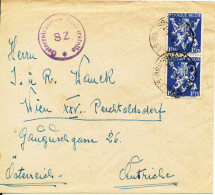 Belgium Cover Sent To Austria 7-4-1953 ?? With Österreichisches Zensurstelle SZ - Covers & Documents