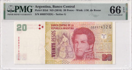 Argentina, 20 Pesos ND(2016) P#355d PMG 66EPQ - Argentinië