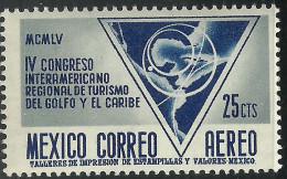 1956 MÉXICO CONGRESO DE TURISMO DEL GOLFO Y EL CARIBE Sc. C238 MNH MAP - México