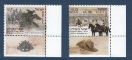 ISRAËL, **, Yv 2245, 2246, Mi 2342, 2343, SG 2214, 2215, La Bataille De Beer Sheva 1917, Avec Tabs, - Unused Stamps (with Tabs)