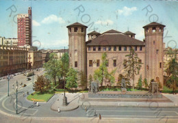 CARTOLINA  C4 TORINO,PIEMONTE-PIAZZA CASTELLO E PALAZZO MADAMA-MEMORIA,CULTURA,RELIGIONE,BELLA ITALIA,VIAGGIATA 1961 - Palazzo Madama