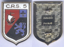 Insigne De La Compagnie Républicaine De Sécurité N° 5 - Police