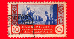 MAROCCO - Usato - Marruecos - 1951 - Artigianato - 10 - Spanisch-Marokko