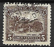 COLOMBIE   -   1935 .  Y&T N°  296a Oblitéré .   Café - Colombia