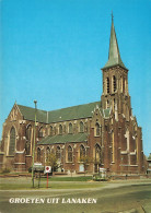 BELGIQUE - Lanaken - Groeten Uit Lanaken - Kerk St Ursula - Colorisé  - Carte Postale - Lanaken