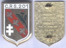 Insigne De La Compagnie Républicaine De Sécurité N° 201 - Police