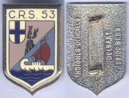 Insigne De La Compagnie Républicaine De Sécurité N° 53 - Marseille - Policia