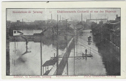 SERAING S/M : Inondations De Seraing - Etablissements Cockerill Et Rue Des Béguines - 1910 - Seraing