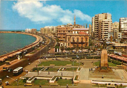 Egypte - Alexandrie - Alexandria - Midan Saad Zaghioul - Place Saad Zaghioul - Automobiles - Bus - Voir Timbre - CPM - V - Alexandria