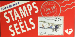 South Africa 1993 Aviation Booklet Pane 9 Booklet Unused - Postzegelboekjes