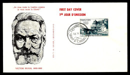 LUXEMBOURG - 1956 - FDC - VICTOR HUGO  - FDC