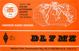 QSL Card West Germany RFG Bundesrepublik Deutschland Radio Amateur Station DL7MZ - Radio Amateur