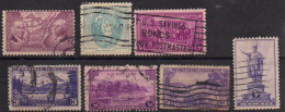 US Postage -1937 7 Timbres Oblitérés, Liste Ci-dessous - Gebraucht