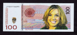 2000 Russia Souvenir Bill Norwegian Branch Of A "Powerful Bank" 100 Norvegian Kronen - Rusia