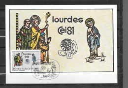 1981 - 711 - Lourdes - 37 - Cartes-Maximum (CM)