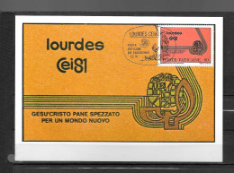 1981 - 708 - Lourdes - 37 - Cartes-Maximum (CM)