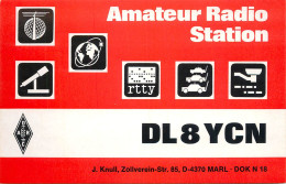 QSL Card West Germany RFG Bundesrepublik Deutschland Radio Amateur Station DL8YCN Hans - Amateurfunk