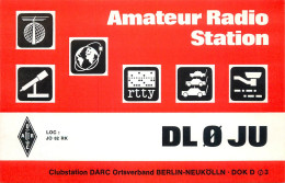 QSL Card West Germany RFG Bundesrepublik Deutschland Radio Amateur Station DL0JU - Amateurfunk