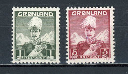 GROENLAND - SÉRIE COURANTE - N° Yvert 1+2** - Unused Stamps