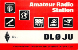 QSL Card West Germany RFG Bundesrepublik Deutschland Radio Amateur Station DL0JU - Amateurfunk