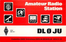 QSL Card West Germany RFG Bundesrepublik Deutschland Radio Amateur Station DL0JU Hans - Amateurfunk