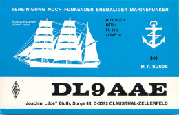 QSL Card West Germany RFG Bundesrepublik Deutschland Radio Amateur Station DL9AAE Drake - Amateurfunk