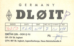 QSL Card West Germany RFG Bundesrepublik Deutschland Radio Amateur Station DL0IT - Amateurfunk