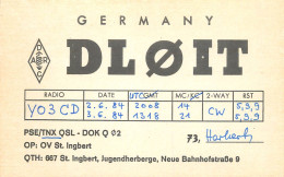 QSL Card West Germany RFG Bundesrepublik Deutschland Radio Amateur Station DL0IT Heinrich - Amateurfunk