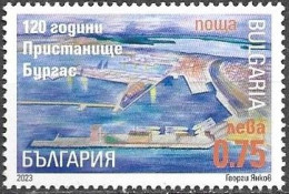 BULGARIA, 2023, MNH, PORT OF BURGAS, SHIPPING, 1v - Sonstige (See)