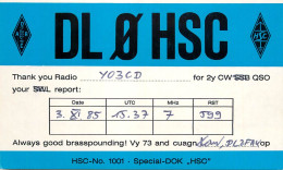 QSL Card West Germany RFG Bundesrepublik Deutschland Radio Amateur Station DL0HSC - Amateurfunk