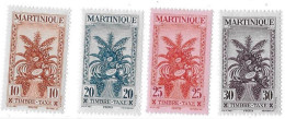 Martinique - TAXE - YT N° 23 à 26 ** - Neuf Sans Charnière - Portomarken