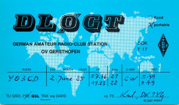 QSL Card West Germany RFG Bundesrepublik Deutschland Radio Amateur Station DL0GT Karl - Amateurfunk