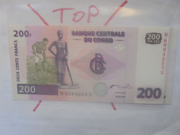 CONGO 200 FRANCS 2000 Neuf (B.33) - Democratische Republiek Congo & Zaire