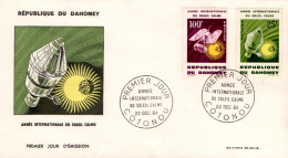 DAHOMEY FDC 1964 ANNEE INTERNATIONALE DU SOLEIL CALME - Benin – Dahomey (1960-...)