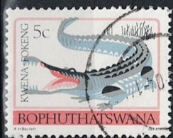 Bophuthatswana -  Nilkrokodil (Crocodylus Niloticus) (Mi.Nr: 5 C) 1980 - Gest Used Obl - Bofutatsuana